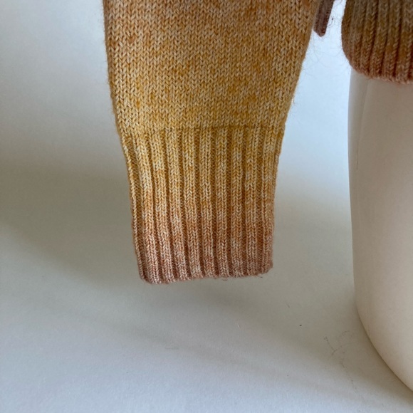 J. Crew Pink Beige Yellow Crew Neck Long Sleeve Pullover size M - Picture 5 of 14